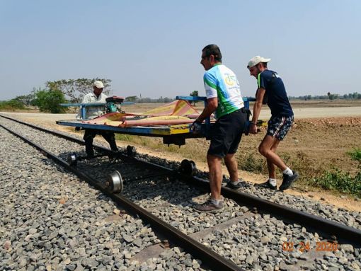 Bamboo Train,Battamang,Cambodia