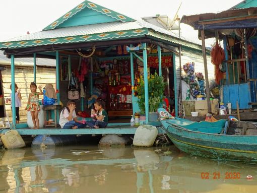  Kampong Luong Floating Village,Karakor,Cambodia