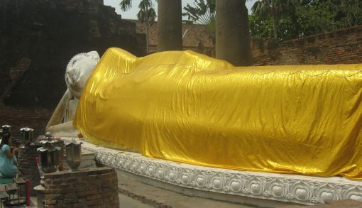  Wat Yai Chaimongkhon-Uyuyan Buda,Ayuthaya (Tayland)